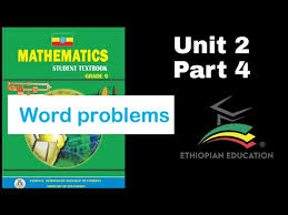 Ethiopian Grade 9 Maths Unit 2 P 4 Word