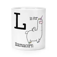 letter l is for llamacorn makeup brush