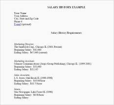 Resume With Salary Requirements Example Resume Pinterest Sample