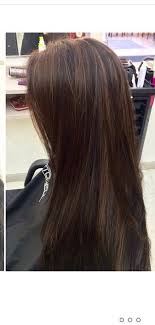 Black hair with highlights is when a lighter color is added to strands of the darkest hair color shade. Black Hair With Brown Highlights Hair Styles Hair Highlights Brown Hair Dye