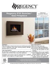 regency fireplace products p33 ng4