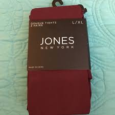 Clearance Nwt Jones Ny 2pk Opaque Tights L Xl Nwt