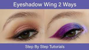 eyeshadow wing 2 ways step by step in