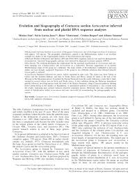 (PDF) Evolution and biogeography of Centaurea section ...