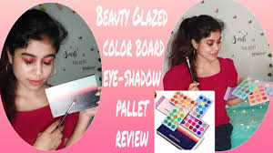 beauty glazed eye shadow pallet review