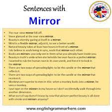 english sentences for mirror