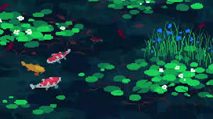 pixel koi pond live wallpaper