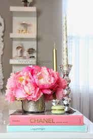 glam makeup room decor glitter vase and