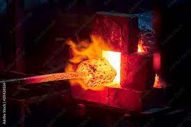 blacksmith forge making metal items