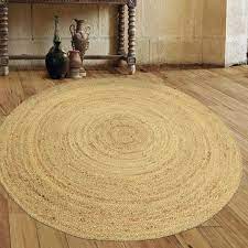 lt brown round jute rugs for living