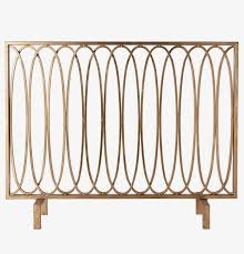 Antique Gold Iron Oval Loop Fireplace