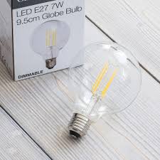 dimmable led e27 globe light bulb by
