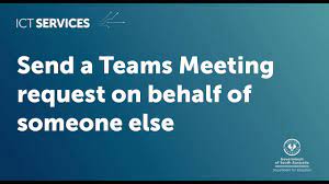 send a teams meeting request on behalf