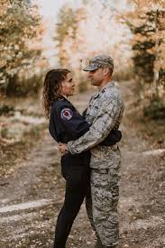 service uniform army couple love