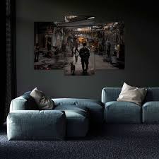 Action Game Art Deco Sci Fi Wall Decor