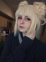 wig and makeup test for toga mha 9