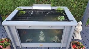 fish pond cover for clear view garden