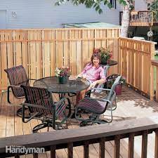 Build A Deck Privacy Fence Diy Lawn