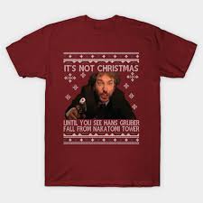 Die Hard Its Not Christmas Until Hans Gruber Falls From Nakatomi Tower Knit  Pattern - Hans Gruber - T-Shirt | TeePublic