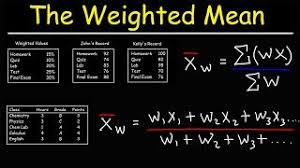weighted mean and weighted average