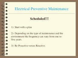 With these initial steps completed, you're ready to start building a preventive maintenance checklist. Electrical Maintenance Plan Example Audio Plug Wiring Diagram Ct90 Tukune Jeanjaures37 Fr