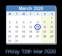 And the years 2021 and 2022. 13 March 2020 Date In History News Top Tweets Social Media Day Info Uk