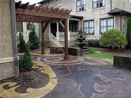 Ideas For Creative Stained Patios