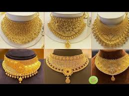 designer dubai gold choker necklace