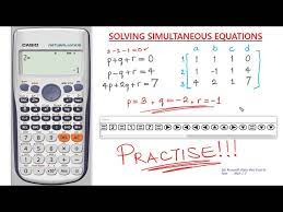 How To Solve Simultaneous Equations