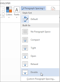 On the home tab, in the paragraph group, click line and paragraph spacing (line spacing in word 2007). Double Space The Lines In A Document Word