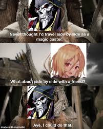 I'm in the middle of Vampire Princess of the Lost Country and instantly  thought of this : r/overlord