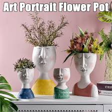 Stunning addition to your home or office! Buy Giemza Art Portrait Sculpture Flower Pot Garden Decoration Dried Flower Vase Resin 1pc Face Head Planter Pots Accessories At Affordable Prices Price 22 Usd Free Shipping Real Reviews With Photos Joom