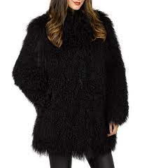 Black Mongolian Fur Coat Fursource Com