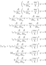 Dirac Equation For A Free Particle