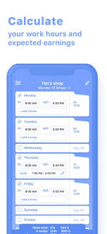 work hours pay calculator on the app