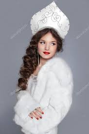 Beautiful Russian Girl Model In Fur