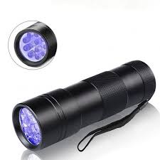 Wholesale 12leds Uv Flashlight Black Light For Dry Stains Scorpion Lamp Money Detector Black Purple Light Flashlight From China
