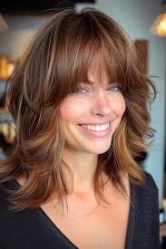 um length hairstyles with bangs