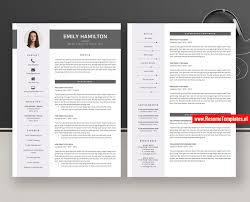A cv or curriculum vitae format is of utmost importance as one minor mistake can lead to a bad impression on the minds of the admission board of the a cv should be at least 2 pages or more. Modern Cv Template Resume Template For Ms Word Curriculum Vitae Cover Letter References Professional And Creative Resume Teacher Resume 1 Page 2 Page 3 Page Resume Instant Download Resumetemplates Nl