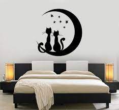 Stl File Moon Cats Love Wall Art