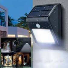 outdoor solar garden sensor wall light