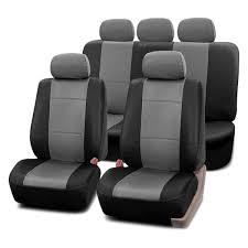 2nd Row Black Gray Seat Covers