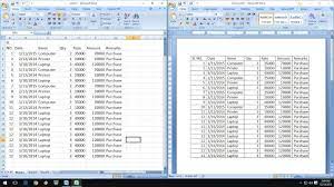 copy paste excel data into word table