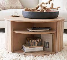 Round Coffee Table With Shelf 52