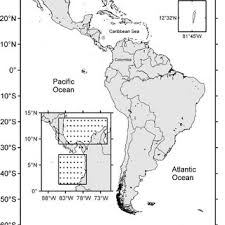 Map Of Colombia Maritime Study Area A Detailed Map Bottom