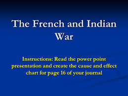 The French And Indian War Instructions Read The Power Point