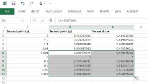 How To Create A Tangent Line With Excel