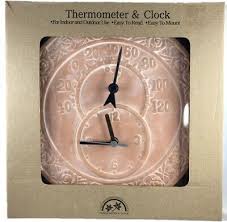 outdoor 12 clock thermometer ceramic