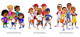 This is a great baseball game that lets you play a junior version of major league baseball teams. Backyard Sports Natalie Murrow Design