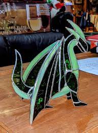 Handcrafted 3d Stained Glass Dragon